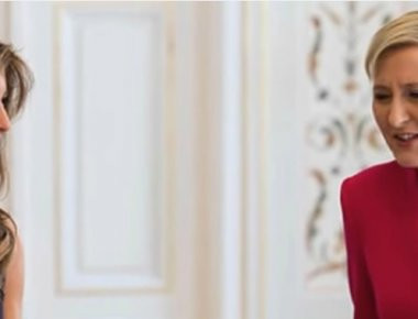 Η συνάντηση της Μελάνια Τραμπ με την Πρώτη Κυρία της Πολωνίας (βίντεο)